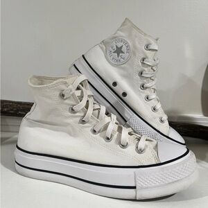 Converse Chuck Taylor Women's Off-White Platform Sneakers